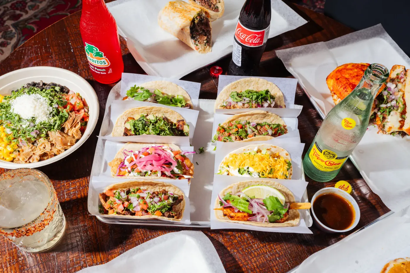 Asadito taco spread